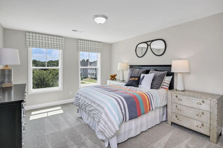 Furnished interior in a model home at Kilburne Village in Greensboro (Image 17).