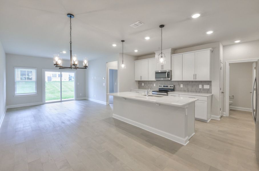 Skip takeout and enjoy prepping dinner in the well-appointed kitchen.
