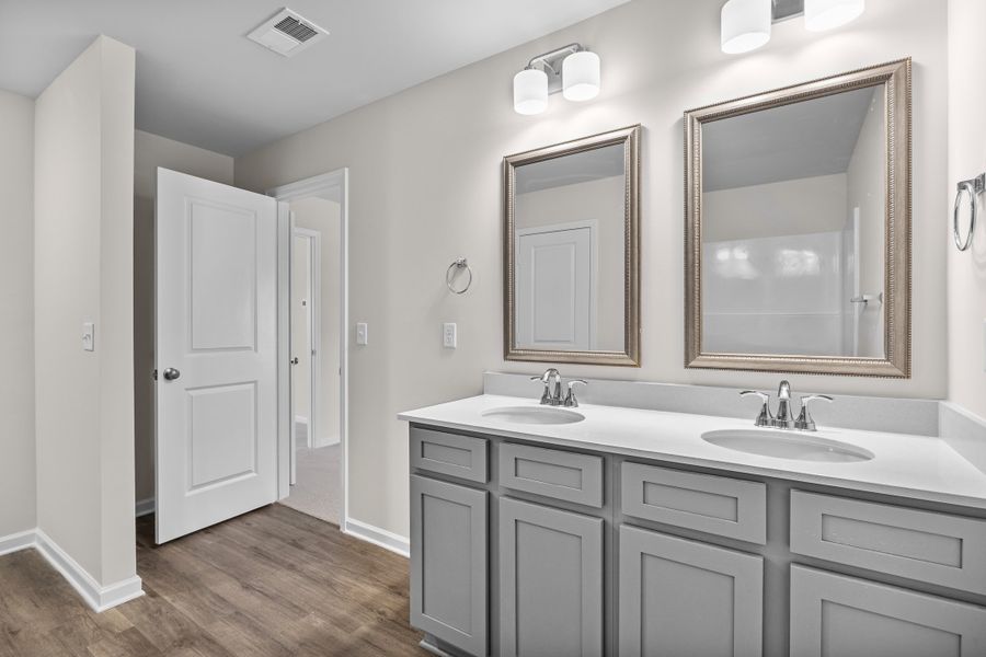 Furnished interior in a model home at Reserves at Mill Creek in Columbia (Image 13).