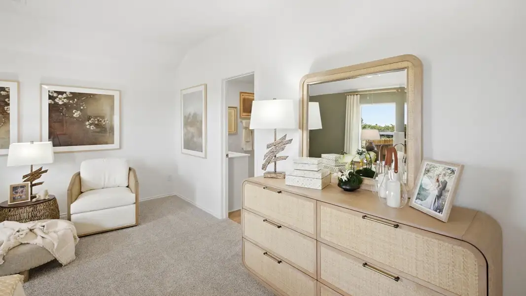 Furnished interior in a model home at Wildwood Estates in Nolanville (Image 18).