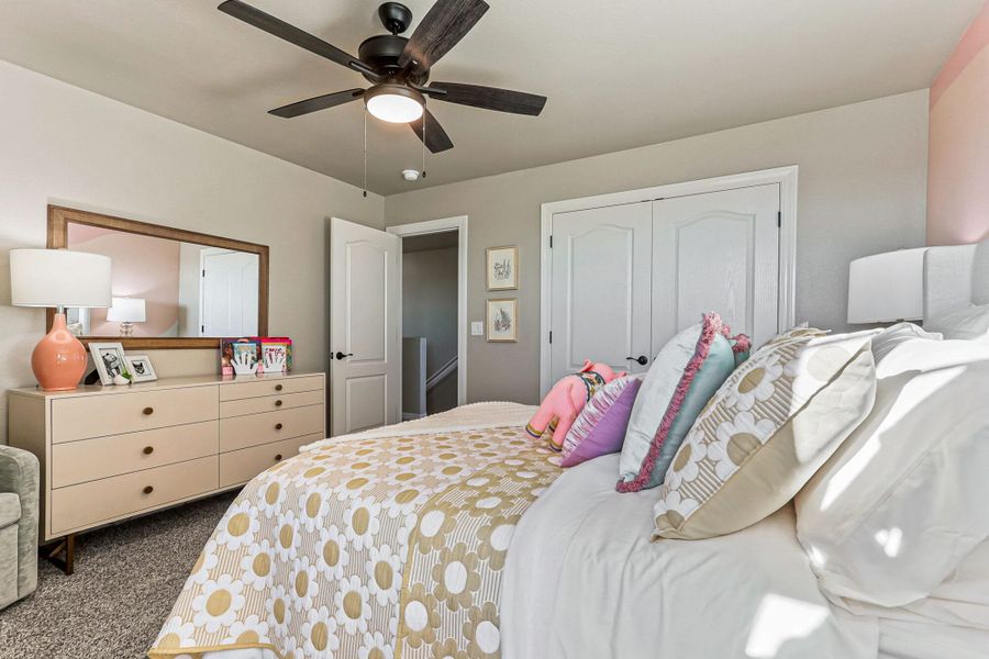 Furnished interior in a model home at Emerald Estates in Horizon City (Image 18). Furnished interior in a model home at Emerald Estates in Horizon City (Image 18).