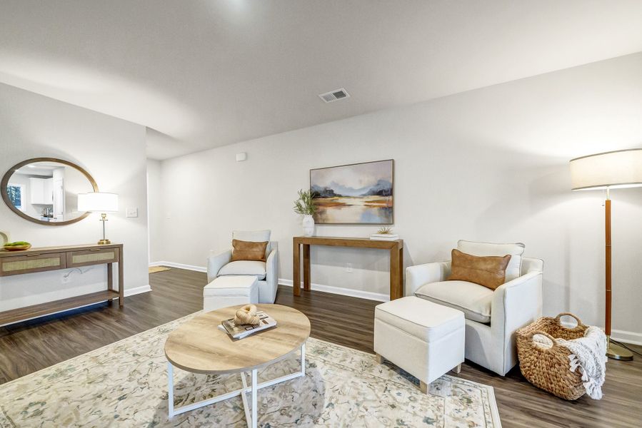 Furnished interior in a model home at Village at Boulware in Lugoff (Image 6).