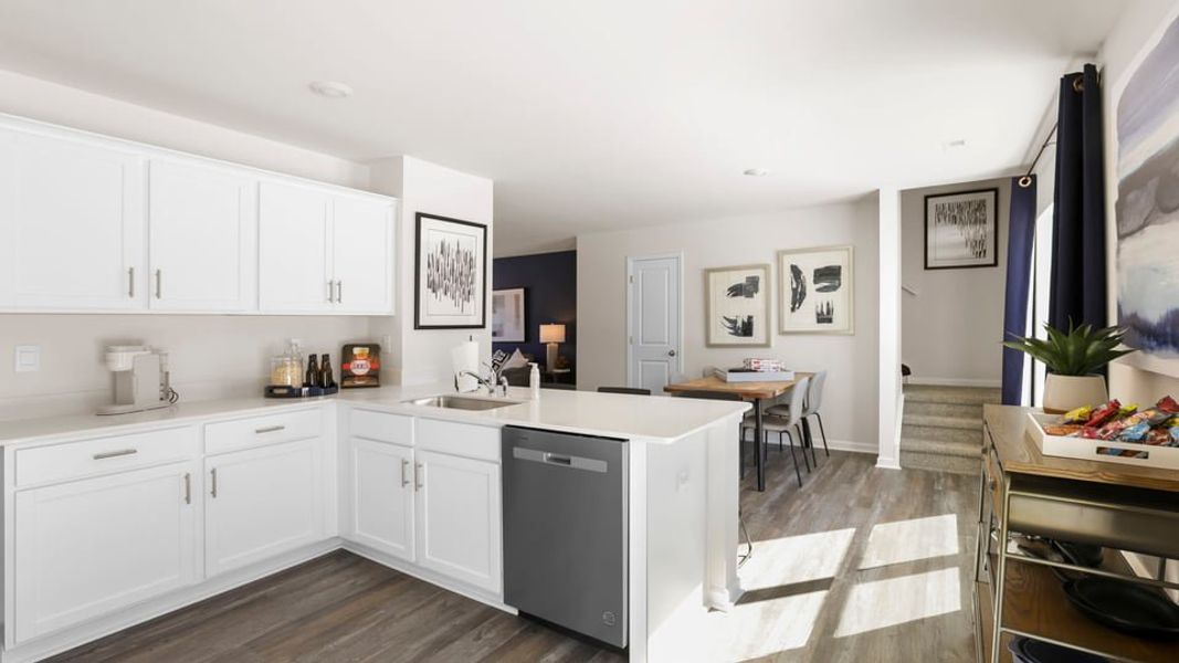 Furnished interior in a model home at Hawk Ridge in Anderson (Image 16).