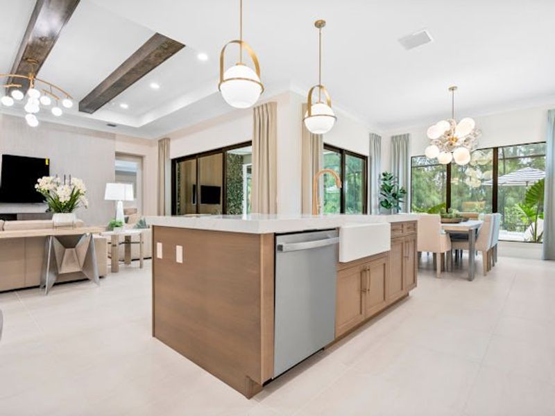 Furnished interior in a model home at Raven's Landing in Vero Beach (Image 9).