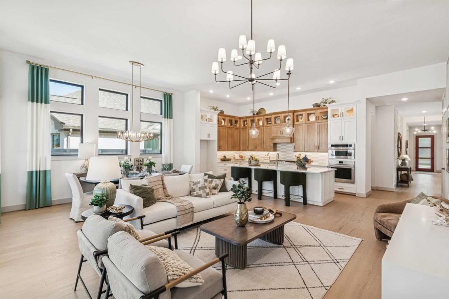 Furnished interior in a model home at Two Step Farm 50' in Montgomery (Image 5). Furnished interior in a model home at Two Step Farm 50' in Montgomery (Image 5).