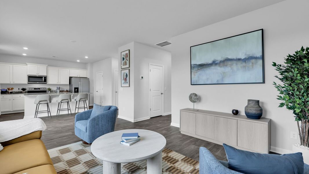 Furnished interior in a model home at The Ranch in Holly Hill (Image 13).