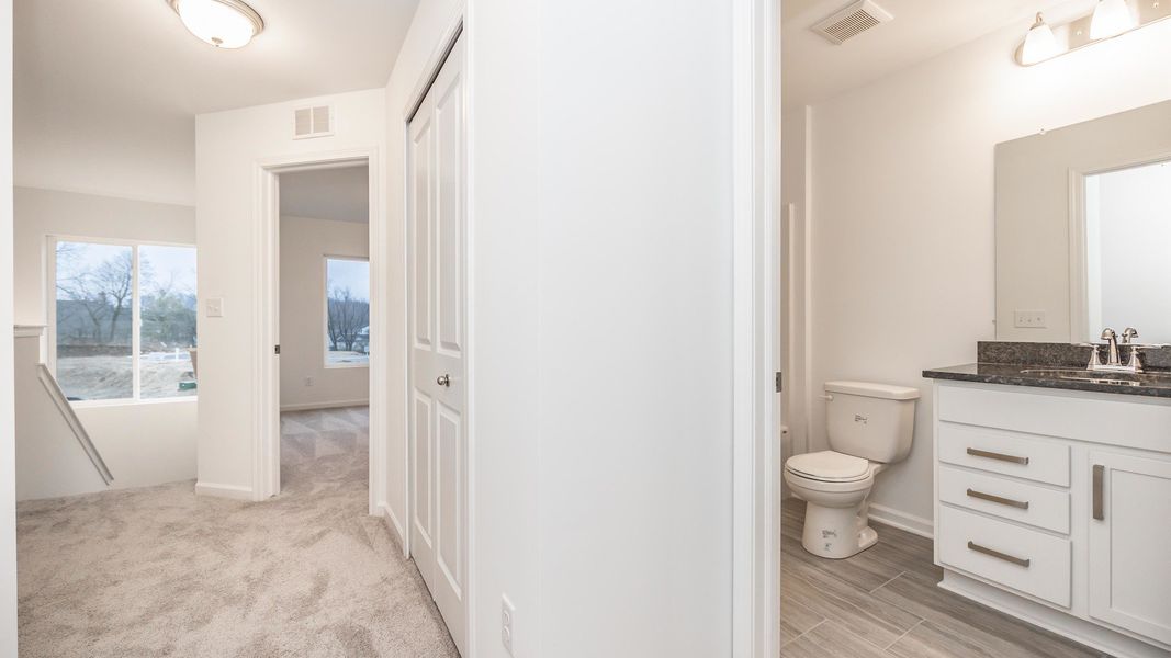 Furnished interior in a model home at Bristol Ridge Townhomes in Ann Arbor (Image 28). Furnished interior in a model home at Bristol Ridge Townhomes in Ann Arbor (Image 28).