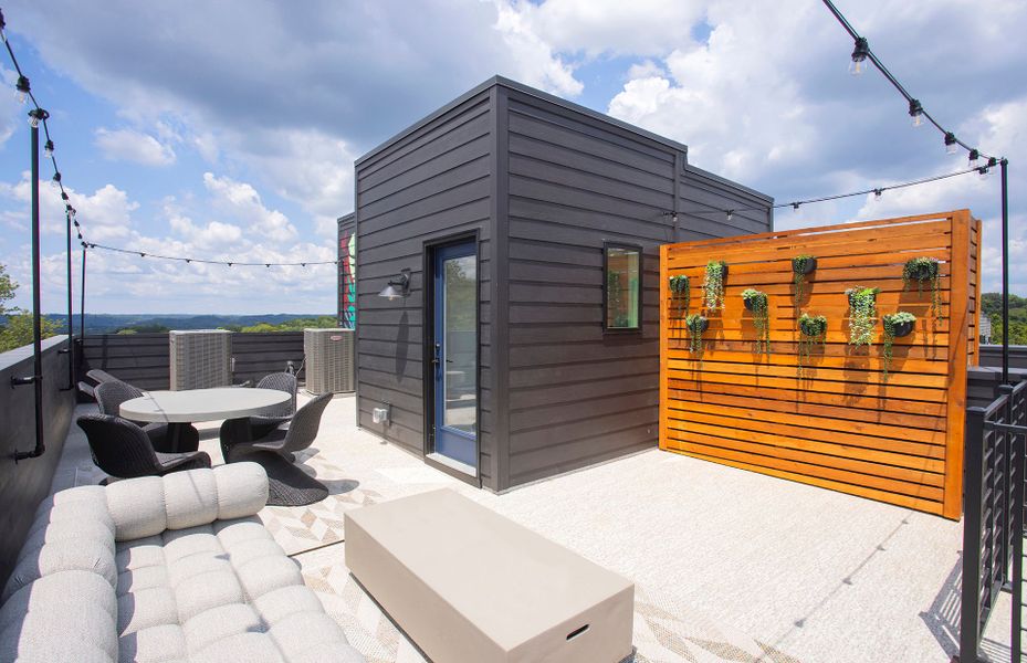 Spacious Roof Top at Skyline Luxury Townhomes by John Wieland Homes Spacious Roof Top at Skyline Luxury Townhomes by John Wieland Homes