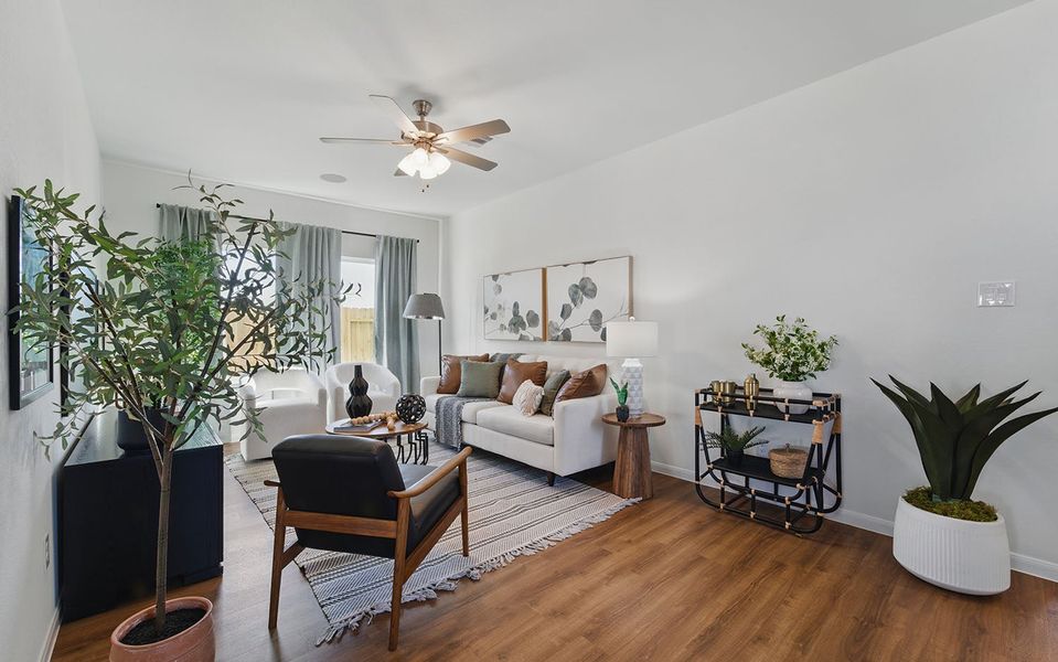 Furnished interior in a model home at Sweetgrass Village in Crosby (Image 8). Furnished interior in a model home at Sweetgrass Village in Crosby (Image 8).