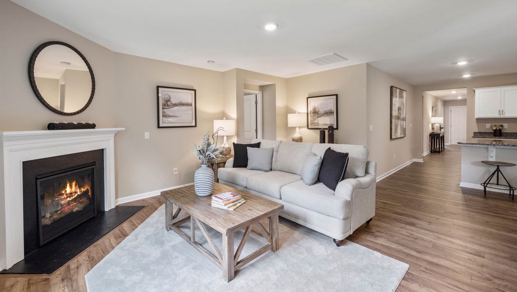 Furnished interior in a model home at Cambridge Creek in Piedmont (Image 17).