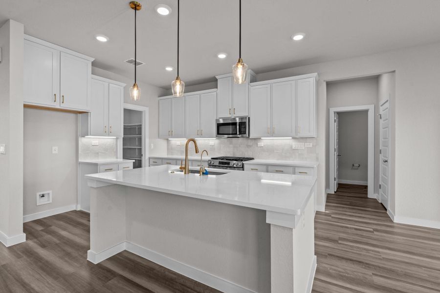 Furnished interior in a model home at Ladera in San Antonio (Image 14).