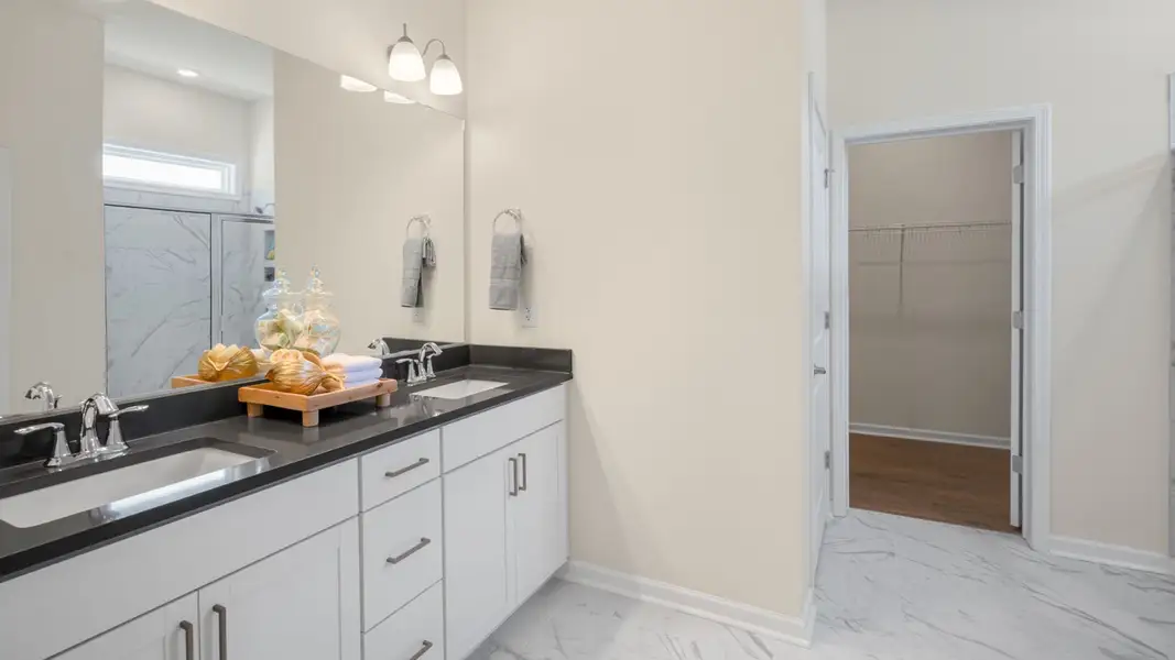 Furnished interior in a model home at The Villas at Martin Farms in Aberdeen (Image 10).