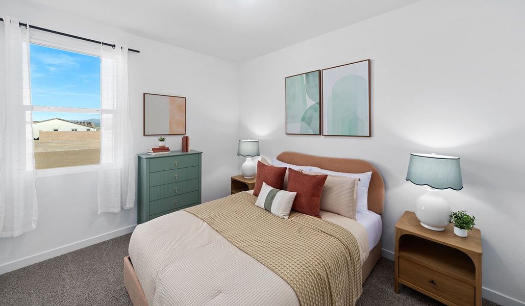 Furnished interior in a model home at Entrada Del Toro at Rancho Sahuarita in Sahuarita (Image 28).