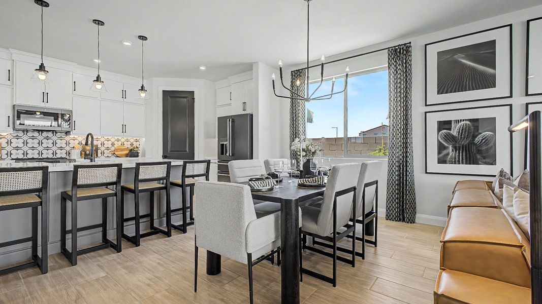 Furnished interior in a model home at Apache Farms in Buckeye (Image 13).