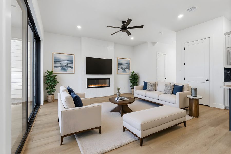 Furnished interior in a model home at Courtyard in Houston (Image 15). Furnished interior in a model home at Courtyard in Houston (Image 15).