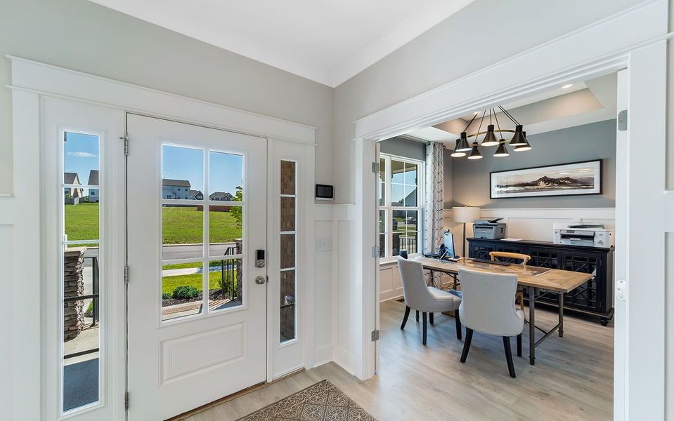 Furnished interior in a model home at McCain's Station in Gallatin (Image 5). Furnished interior in a model home at McCain's Station in Gallatin (Image 5).