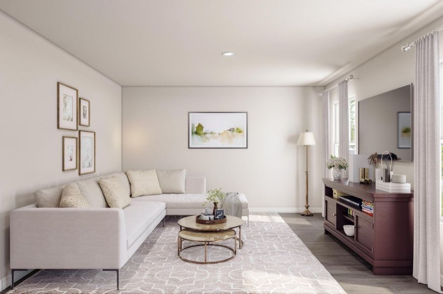 Furnished interior in a model home at Summit Place in Eden (Image 20).