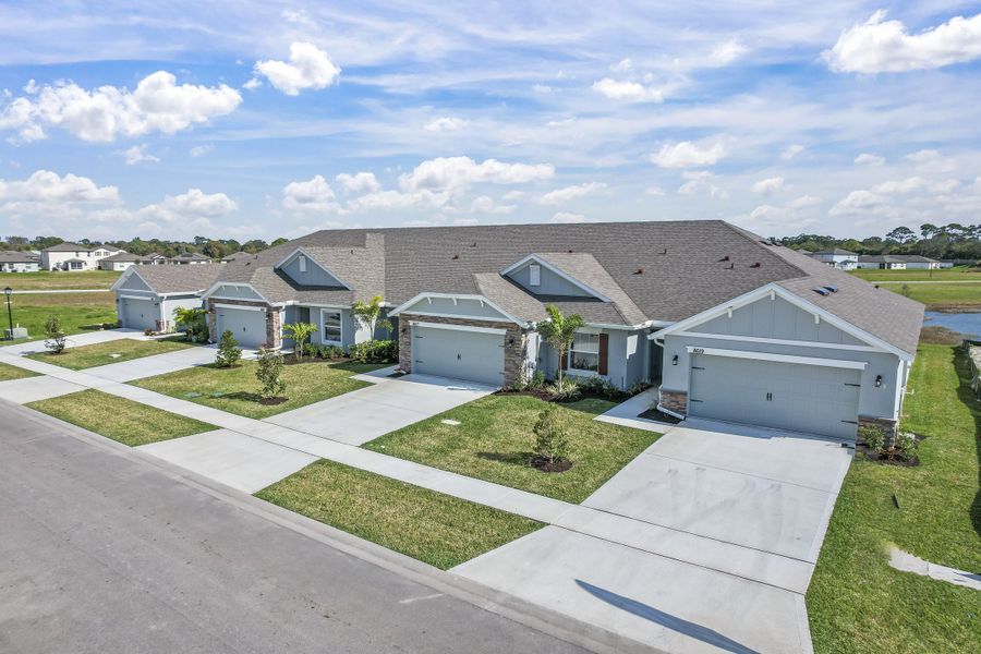 Front exterior of a home in the Waterstone Villas community, located in Fort Pierce, FL (Image 4).