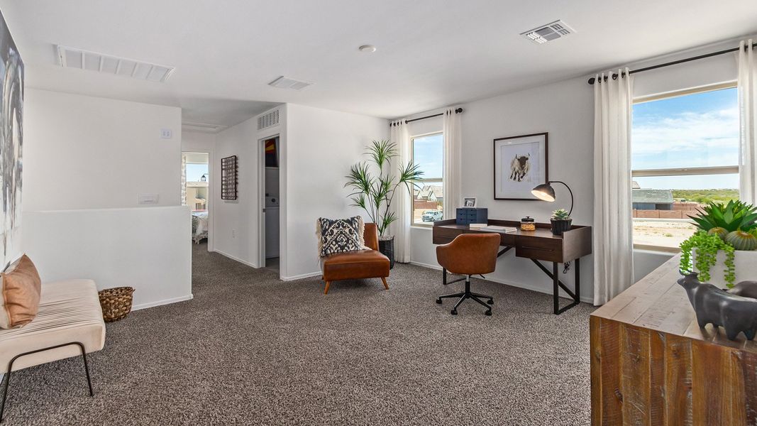 Furnished interior in a model home at Hanson Ridge in Vail (Image 28).