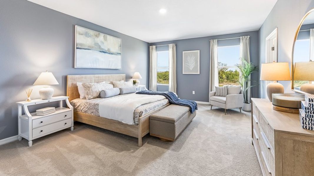 Furnished interior in a model home at Silverstone North in Palmetto (Image 26).