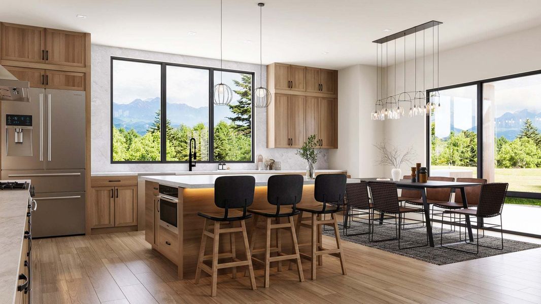 The Summit at Castle Pines by Trumark Homes | Residence 3 | Variation 5:Residence 3 | Kitchen-Dining |V-Furnished |The Summit at Castle Pines by Trumark Homes
