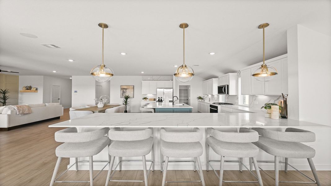 Furnished interior in a model home at Riverside Estates in Mont Belvieu (Image 22).