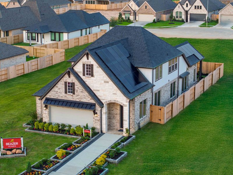 Front exterior of a home in the Amira community, located in Tomball, TX (Image 4).