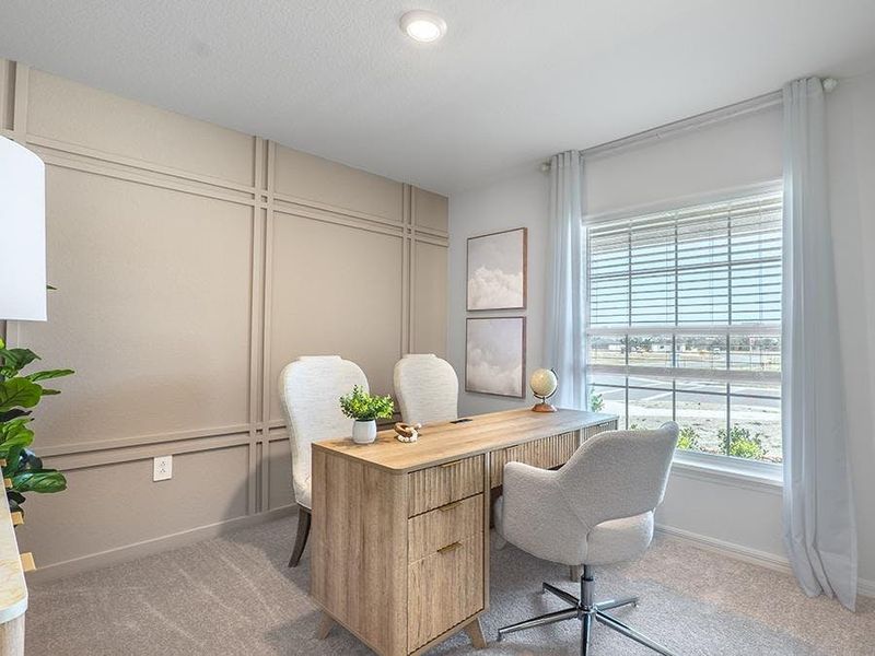 Or, for flexible uses, such as a home office - Raychel model home in Lakeland, FL