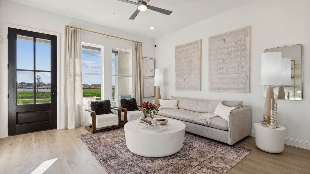 Furnished interior in a model home at Hazelwood in Frisco (Image 8).
