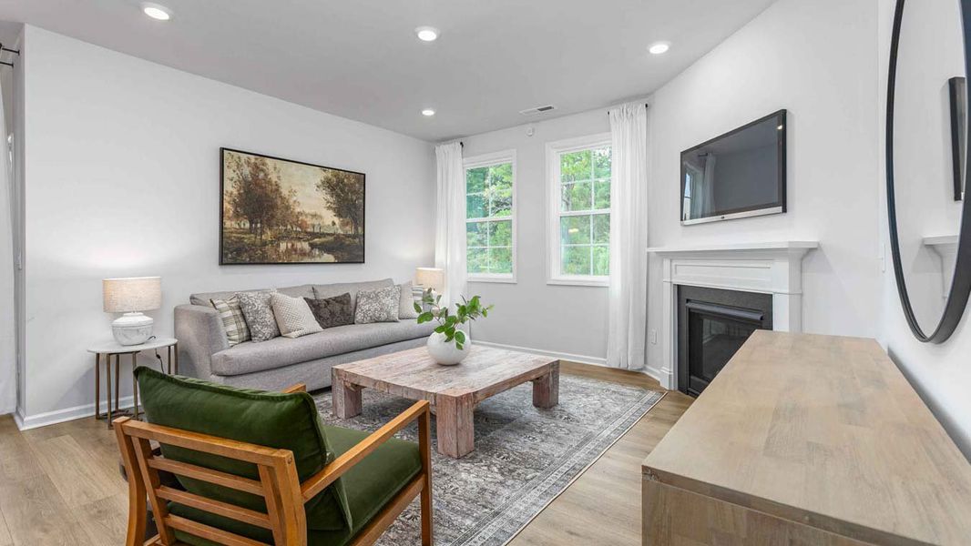 Furnished interior in a model home at Quarry Hills - Freedom in Swepsonville (Image 6).