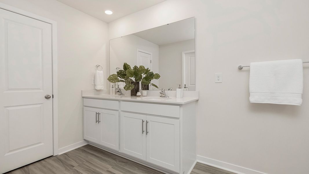 Furnished interior in a model home at Woodhaven at Chester in Chester (Image 15). Furnished interior in a model home at Woodhaven at Chester in Chester (Image 15).