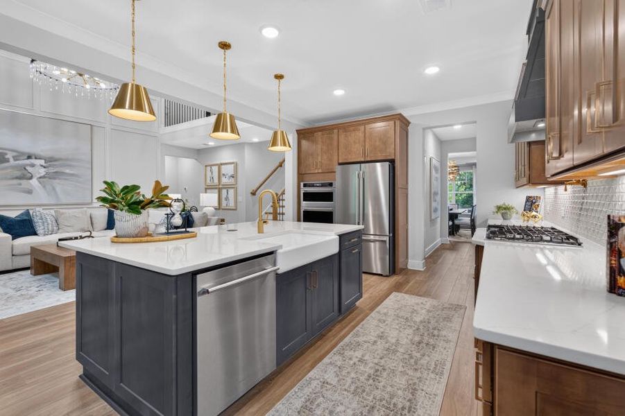 Furnished interior in a model home at Arbor West in Dawsonville (Image 7).