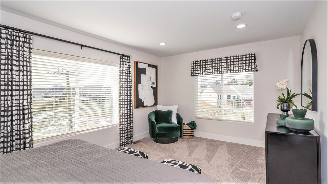 Furnished interior in a model home at Bristol Ridge Townhomes in Ann Arbor (Image 17). Furnished interior in a model home at Bristol Ridge Townhomes in Ann Arbor (Image 17).
