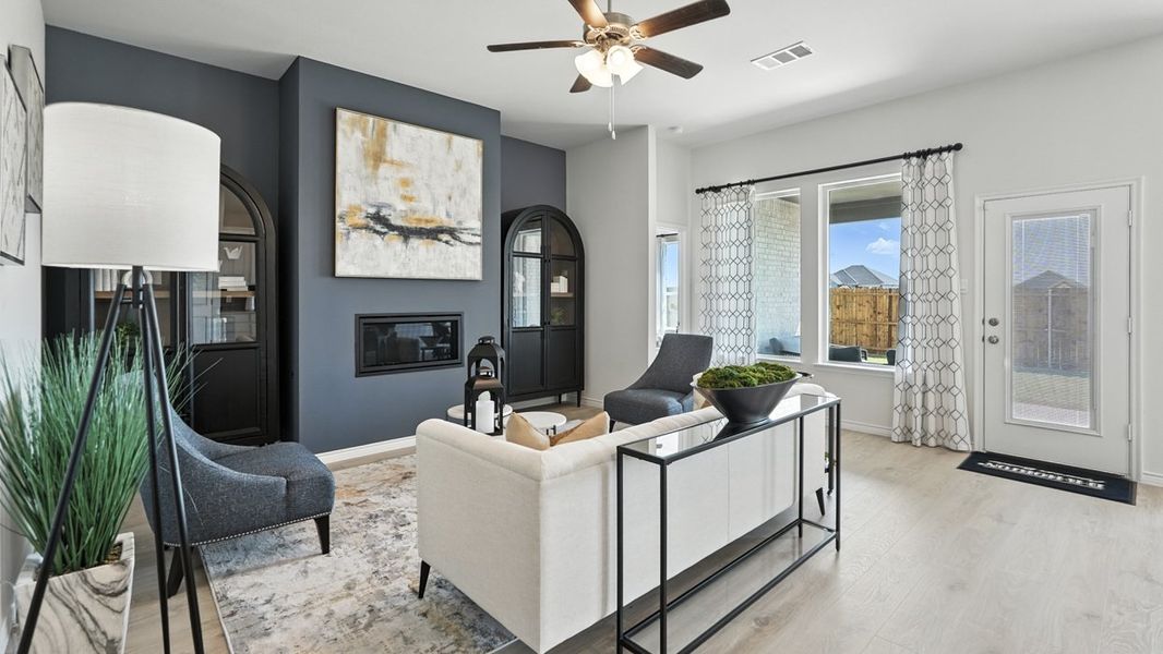 Furnished interior in a model home at Morning Ridge in Princeton (Image 5).