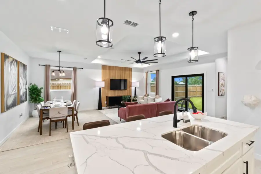 Furnished interior in a model home at Monte Cielo in Weslaco (Image 8).