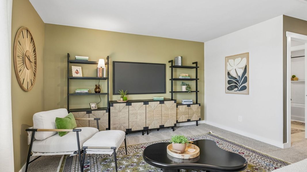 Furnished interior in a model home at Reserve at Hickory Ridge in Columbia (Image 111).