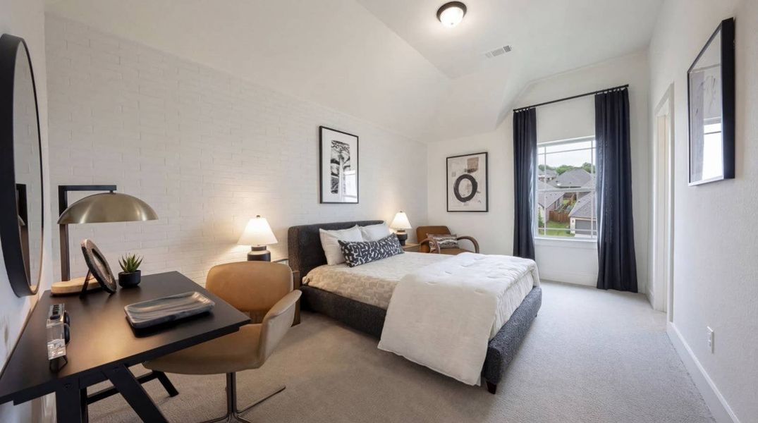 Furnished interior in a model home at Birdsong - Harwood in Mansfield (Image 15).