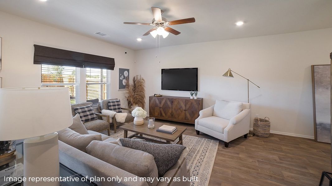 Furnished interior in a model home at Hunters Ranch in San Antonio (Image 7). Furnished interior in a model home at Hunters Ranch in San Antonio (Image 7).