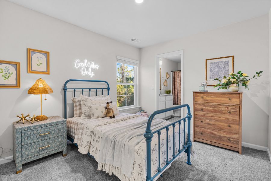 Furnished interior in a model home at Faith Hill in West Columbia (Image 20).