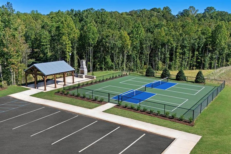 Get to know your neighbors with a game of pickleball, walking trails, or lunch at the pavilion!