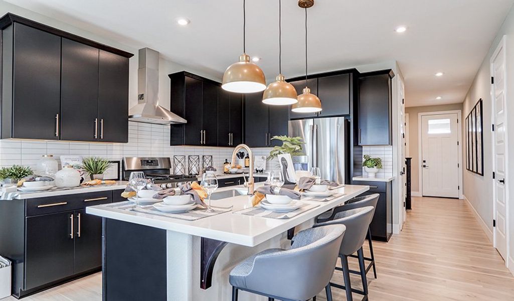 Furnished interior in a model home at Seasons at Baker Farms in Phoenix (Image 8).