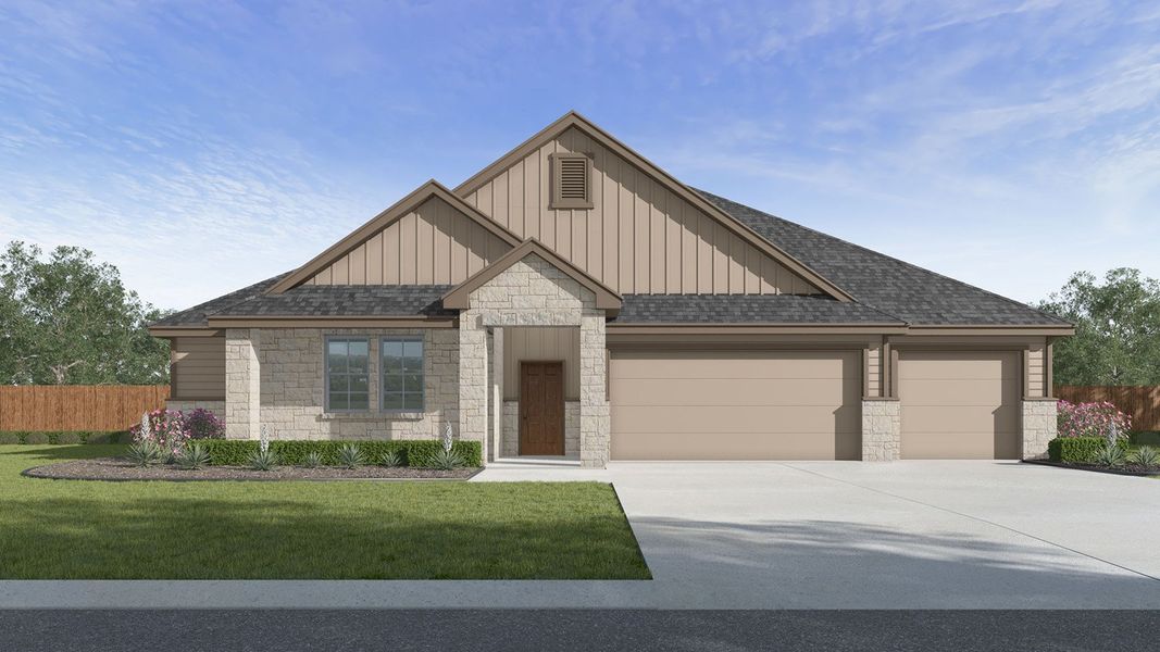 Front exterior of a home in the The Woods community, located in Lumberton, TX (Image 5). Front exterior of a home in the The Woods community, located in Lumberton, TX (Image 5).