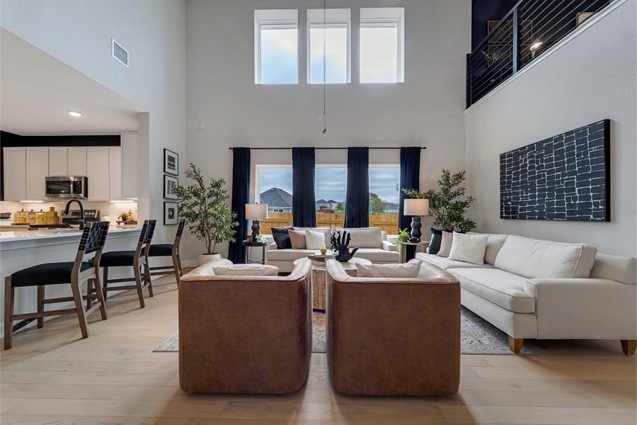 Furnished interior in a model home at Cloud Country in New Braunfels (Image 10). Furnished interior in a model home at Cloud Country in New Braunfels (Image 10).