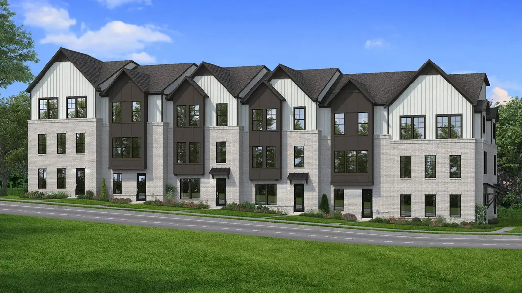 Front exterior of a home in the The Eighteen community, located in Atlanta, GA (Image 1). Front exterior of a home in the The Eighteen community, located in Atlanta, GA (Image 1).