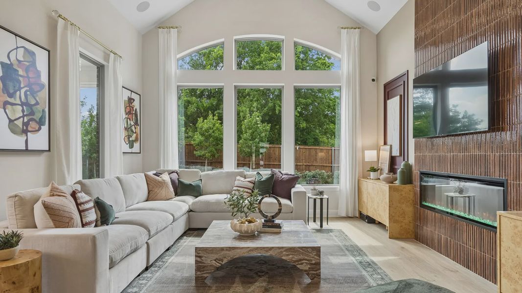 Furnished interior in a model home at Westpoint Park in Fort Worth (Image 22).