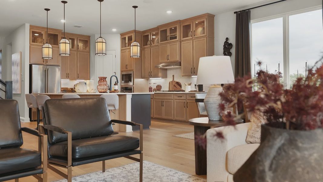 Furnished interior in a model home at Piedmont in San Antonio (Image 59).