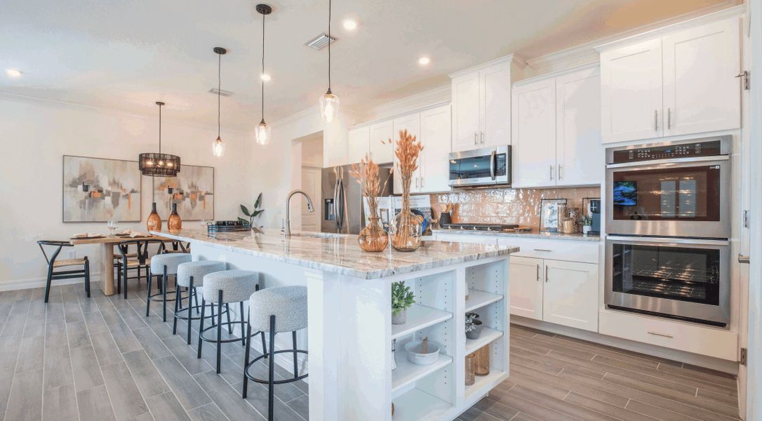 Furnished interior in a model home at Heritage Station in Punta Gorda (Image 3).
