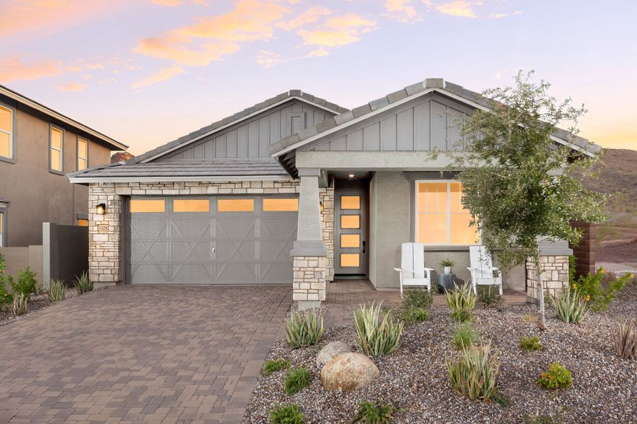 Front exterior of a home in the Highpointe at Northpointe community, located in Peoria, AZ (Image 4).