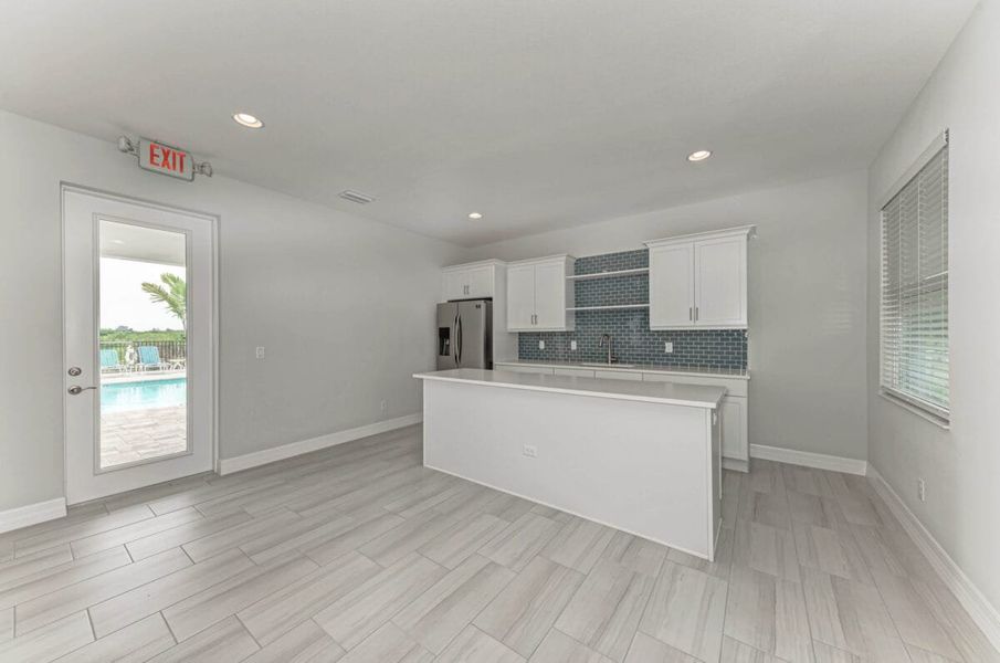 Furnished interior in a model home at Reflection Villas at Watercolor Place in Bradenton (Image 93).