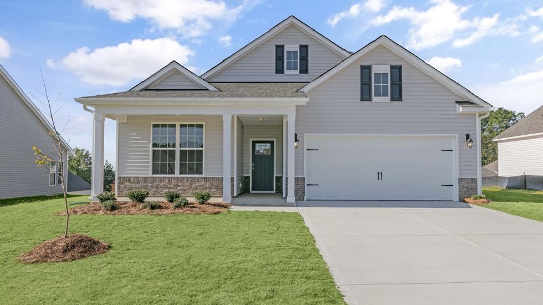 Front exterior of a home in the The Villas at Collinswood community, located in Aberdeen, NC (Image 12).